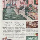 1948 Armstrong Cork Company Ad "sales are increasing"