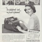 1948 Remington Rand Ad "I'm delighted"