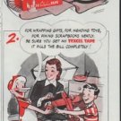 1948 Texcel Tape Ad "How To Mend That Toy"