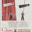 1948 Chase Brass & Copper Ad "For More Than A Ton"