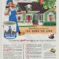 1948 Dutch Boy Ad "You've Worked and Saved"