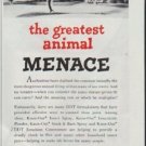 1948 Pennsalt Ad "the greatest animal MENACE"