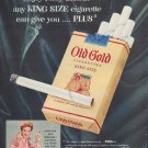 1954 Old Gold Ad "Enjoy every benefit"