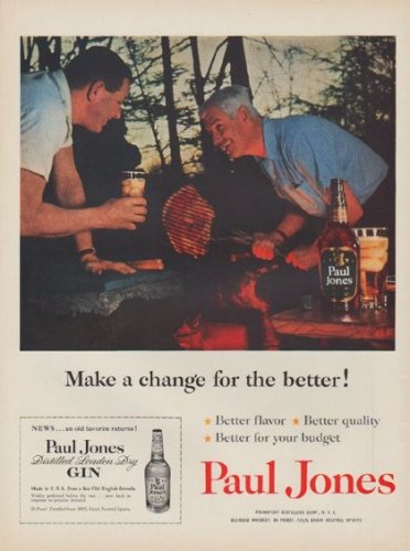 1954 Paul Jones Ad "Make a change"