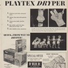 1954 Playtex Ad "Flushaway Diapering Method"