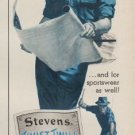 1954 Stevens Twist Twill Ad "rugged work clothes"