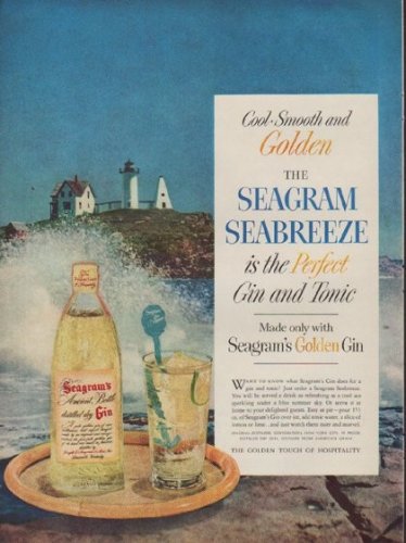 1954 Seagram's Ad "Seabreeze"