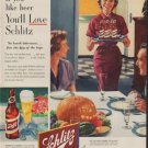 1953 Schlitz Ad "If you like beer"