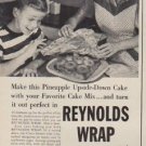 1953 Reynolds Wrap Ad "Upsy-Daisy!"
