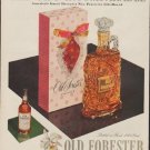 1953 Old Forester Ad "The Gift Incomparable"