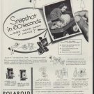1953 Polaroid Ad "Snapshot in 60 seconds"