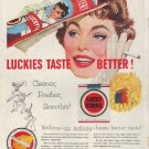 1953 Lucky Strike Ad "Taste Better"