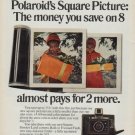 1971 Polaroid Ad "Square Picture"