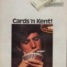 1971 Kent Cigarettes Ad "Cards 'n Kent"