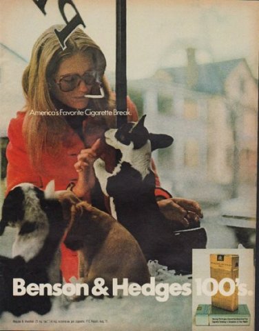 1971 Benson & Hedges Ad "Cigarette Break"