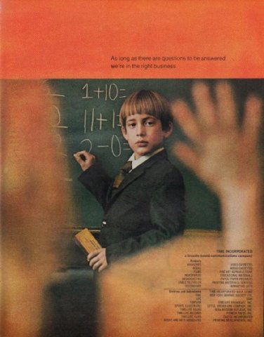 1971 Time Incorporated Ad "A broadly based communications company"
