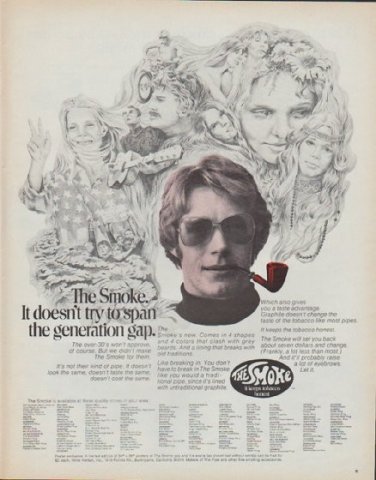 1971 The Smoke Ad "the generation gap"