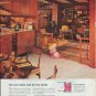 1957 Armstrong Floors Ad "the car made way for the family"