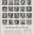 1957 Bell Telephone System Ad "been with us for fifty years"