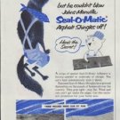 1957 Johns-Manville Ad "So he huffed ... and he puffed"
