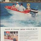 1957 Evinrude Ad "isn't it time you tried it?"
