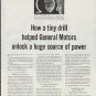 1957 General Motors Ad "a tiny drill"