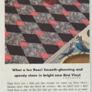 1957 Bird Floors and Roofs Ad "What a fun floor!"