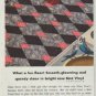 1957 Bird Floors and Roofs Ad "What a fun floor!"