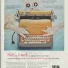 1957 Royal Typewriter Ad "Softest Touch"