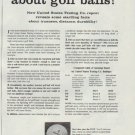 1957 Spalding Ad "the truth about golf balls"