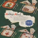 1952 Serviset Ad "Holidays Ahead"