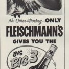 1952 Fleischmann's Ad "3 Big Winning Points"