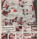 1951 Scotch Tape Ad "When you go on a trip"