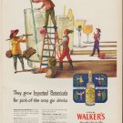 1951 Hiram Walker's Gin Ad "Imported Botanicals"