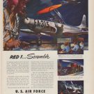 1951 Air Force Ad "Red 1 ... Scramble"