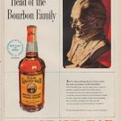 1951 Old Grand-Dad Ad "Head of the Bourbon Family"