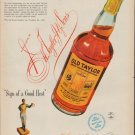 1953 Old Taylor Ad "The "Sign" of a Good Whiskey"