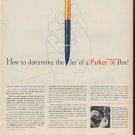 1953 Parker Pens Ad "How to determine the "sex""