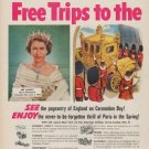 1953 Nescafe Ad "Free Trips"