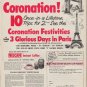 1953 Nescafe Ad "Free Trips"