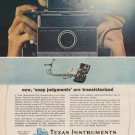 1963 Texas Instruments Incorporated Ad "snap judgments"