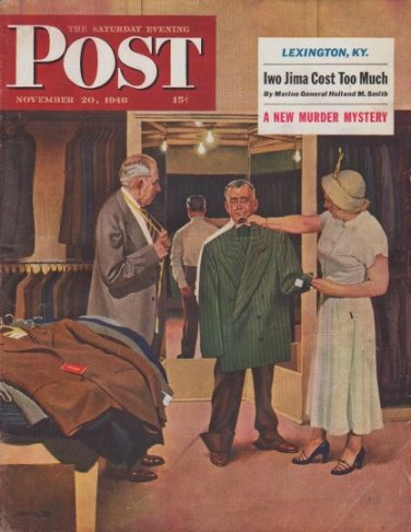1948 Saturday Evening Post Cover Page "Illustrator John Falter"