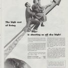 1948 National Dairy Products Corporation Ad "The high cost of living"