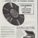 1948 Columbia Records Ad "45 Minutes"