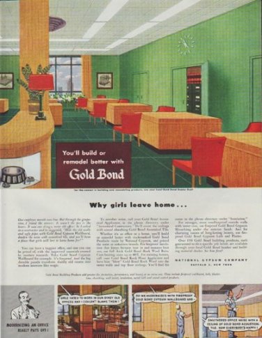 1948 Gold Bond Ad "remodel better"