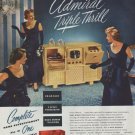 1948 Admiral Ad "Triple Thrill"