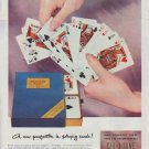 1948 United States Playing Card Co. Ad "A new perfection"