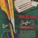 1952 Sheaffer Pen Ad "This Is New"