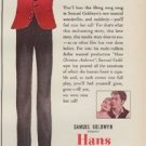 1952 Hans Christian Andersen Ad "When you're in love"