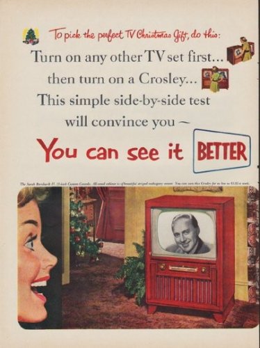 1952 Crosley Ad "You can see it"